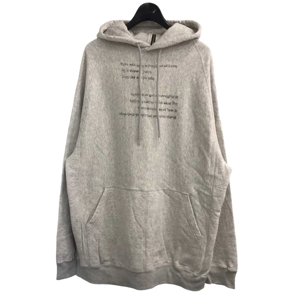 「new two-way zip reverse oversized hoodie．」ジップデザインプルオーバーパーカーsc.0004aSS23