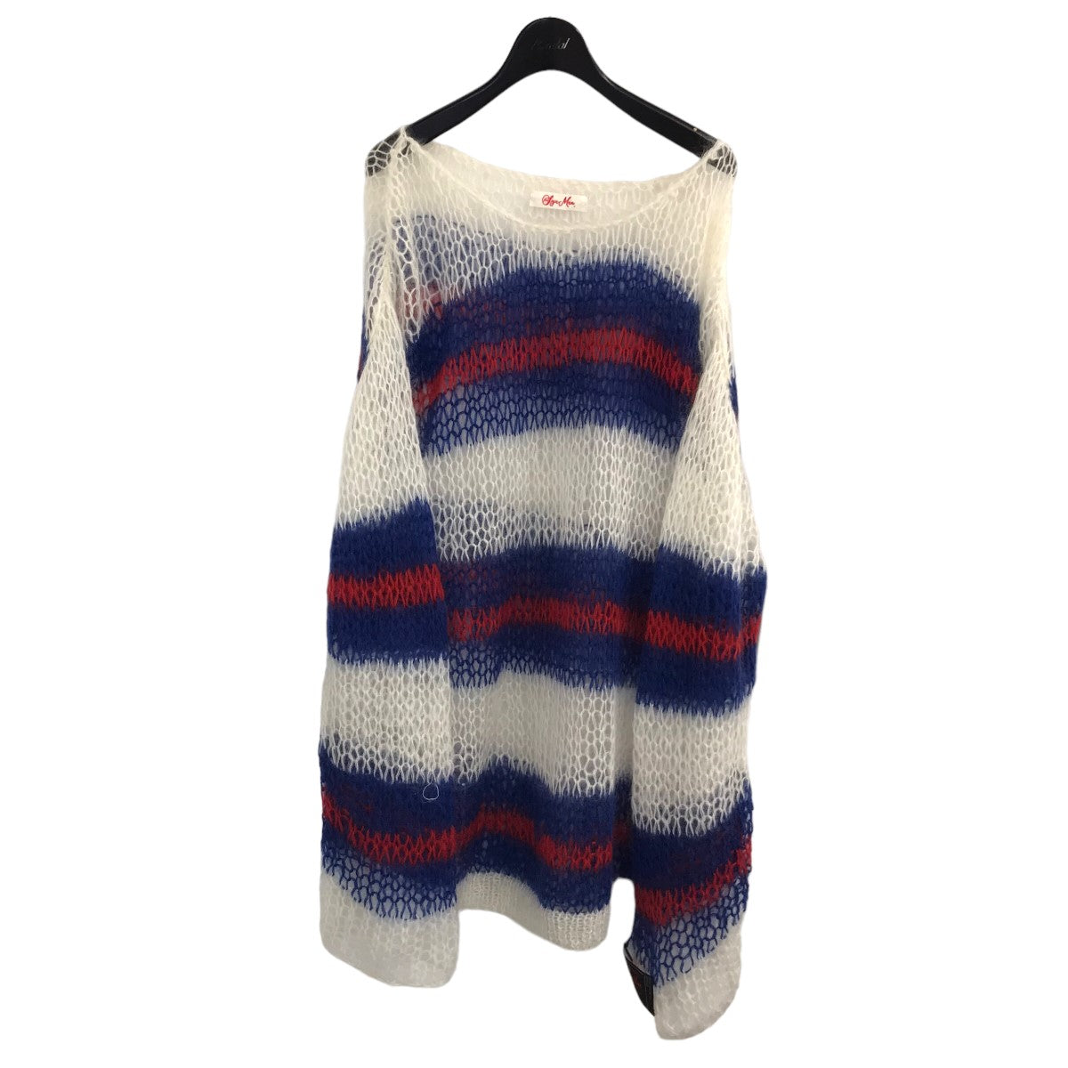 「HANDMADE KID MOHAIR KNIT PULL OVER」ボーダーモヘアニットYO23ss 08