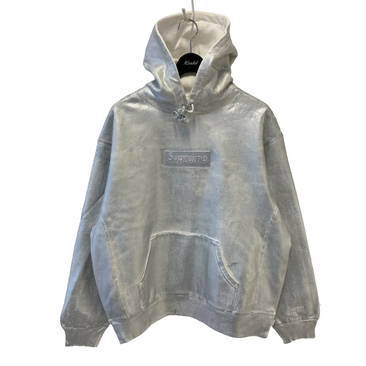 24SS Foil Box Logo Hooded Sweatshirt