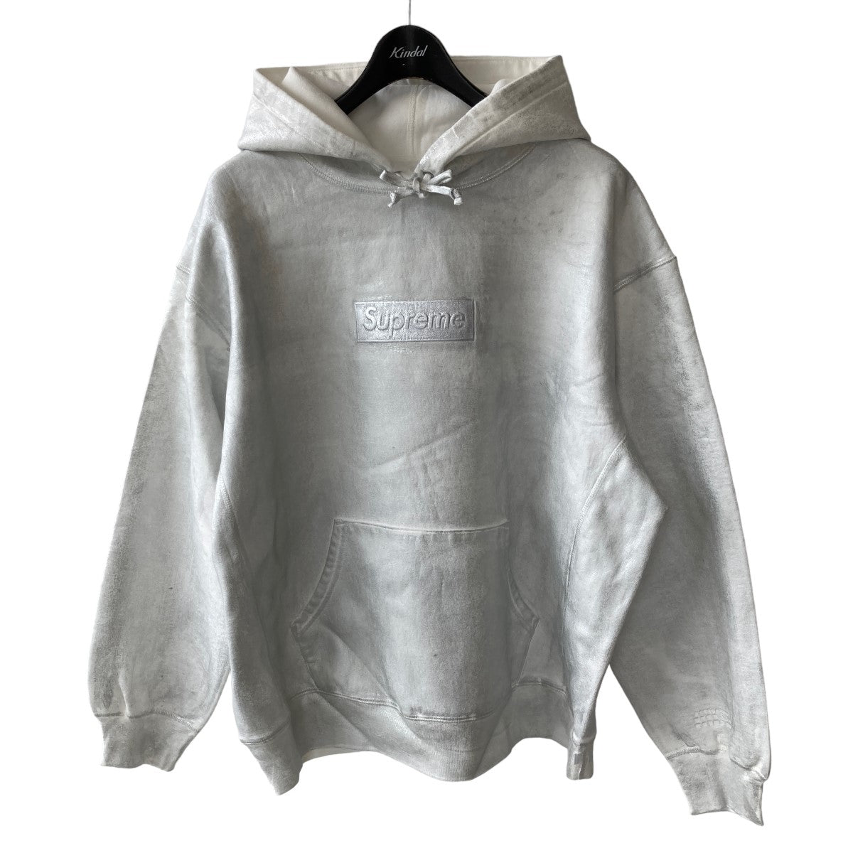 24SSMM6 Foil Box Logo Hooded Sweatshirtボックス ロゴ フーディー