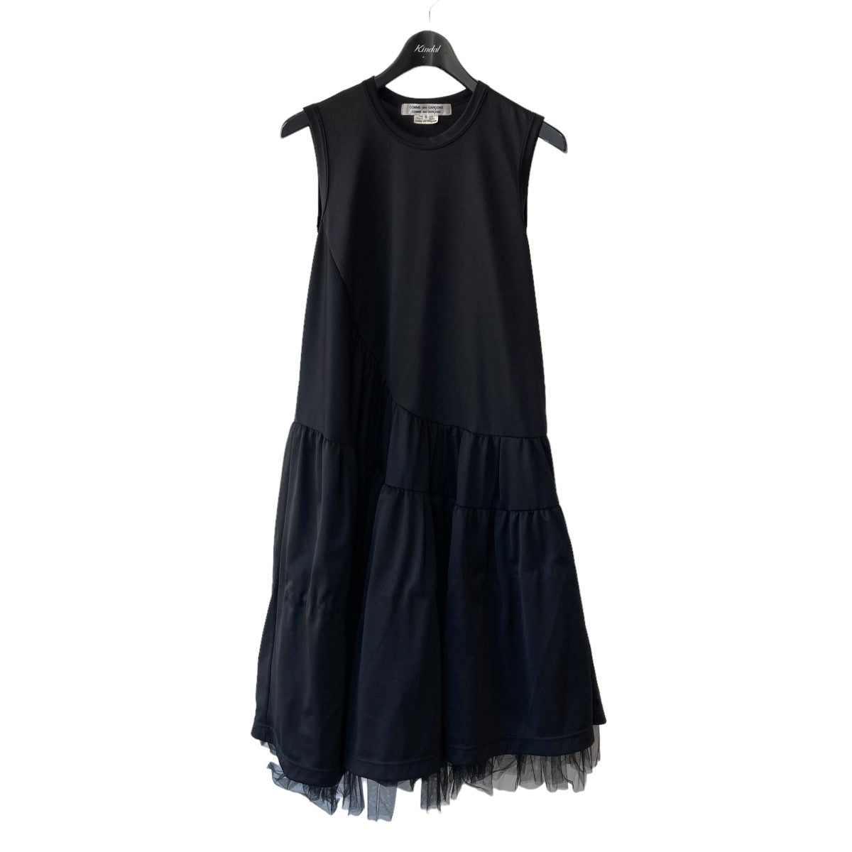 24SS HONEYCOMB X NYLON TULLE SLEEVELESS DRESSRM-T011