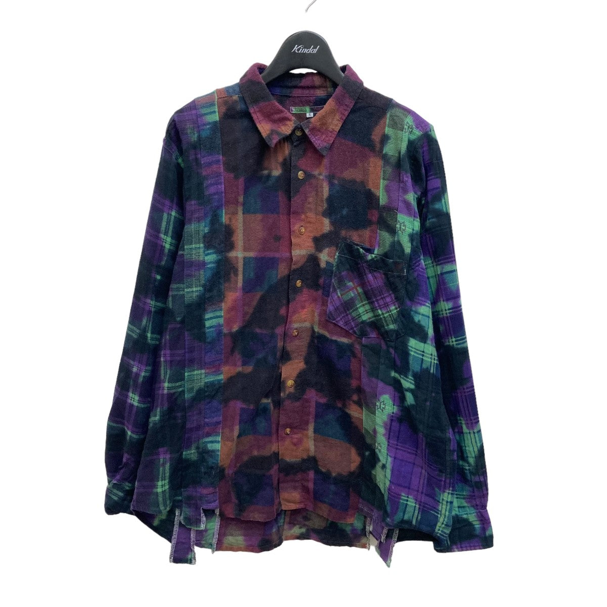 7 CUTS TIE DYED FLANNEL SHIRT 長袖シャツ MR347