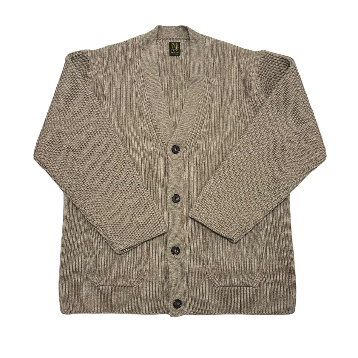 SOLID WOOL RIB CARDIGANBN-22FM-037