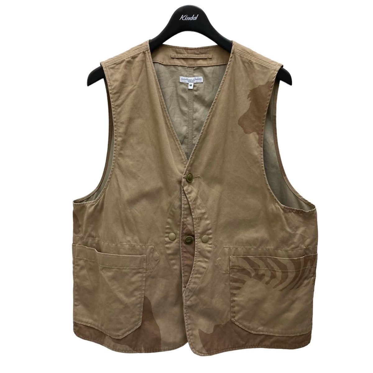 Upland Vest Animal Print Cotton Flat Twill　 アップランドベスト