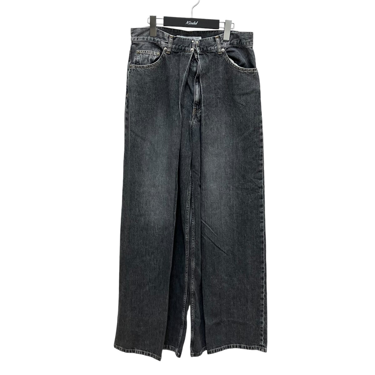 Washed denim super wide pantsジーンズJLS-02-23