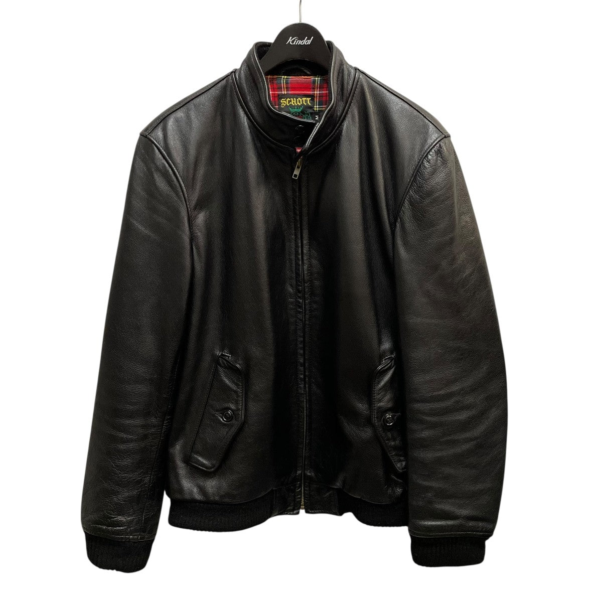 16SSLeather Harrington Jacketレザージャケット