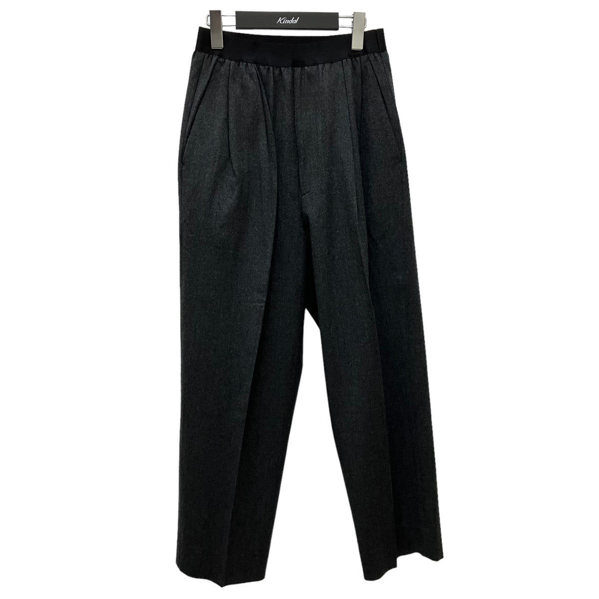 イージーウールパンツ　Saxony rubber tuck pants　S21AW-MPT02