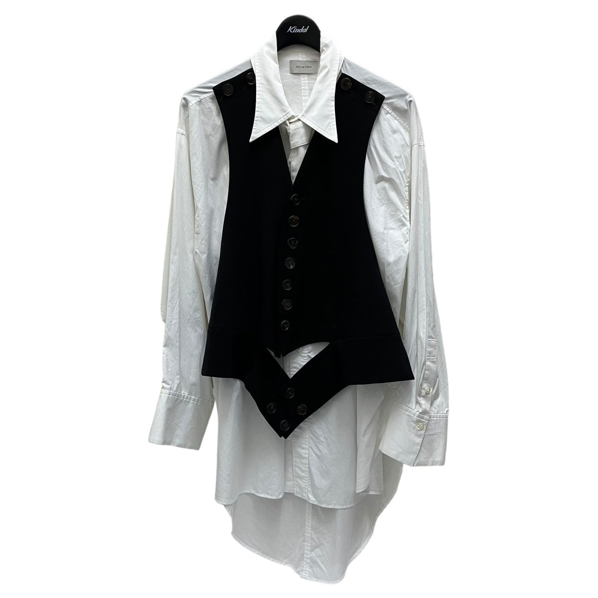 Vest Shirtタイ付ベストシャツ