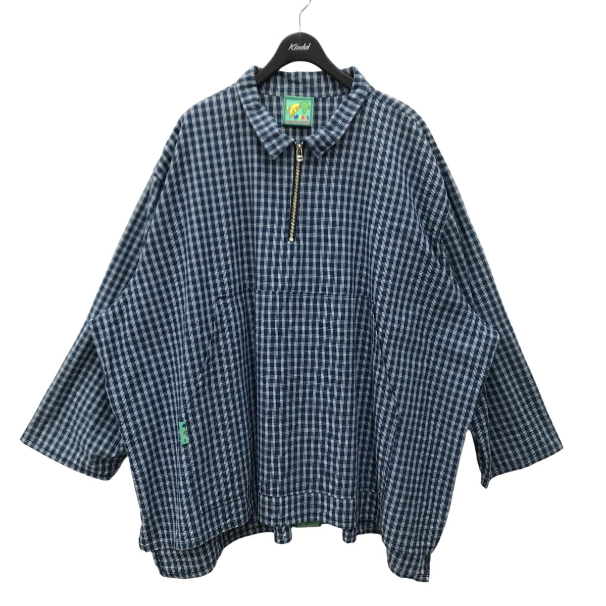 22AW ZIP PULLOVER オーバーサイズハーフジッププルオーバーシャツ