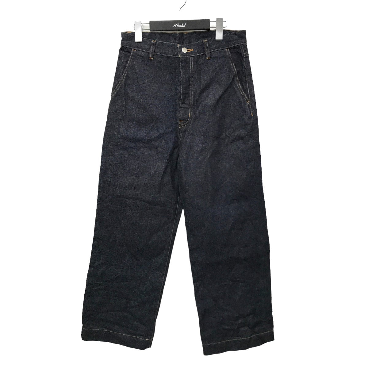 BELTED DENIM TROUSER ワイドデニムパンツ yass-pt-001