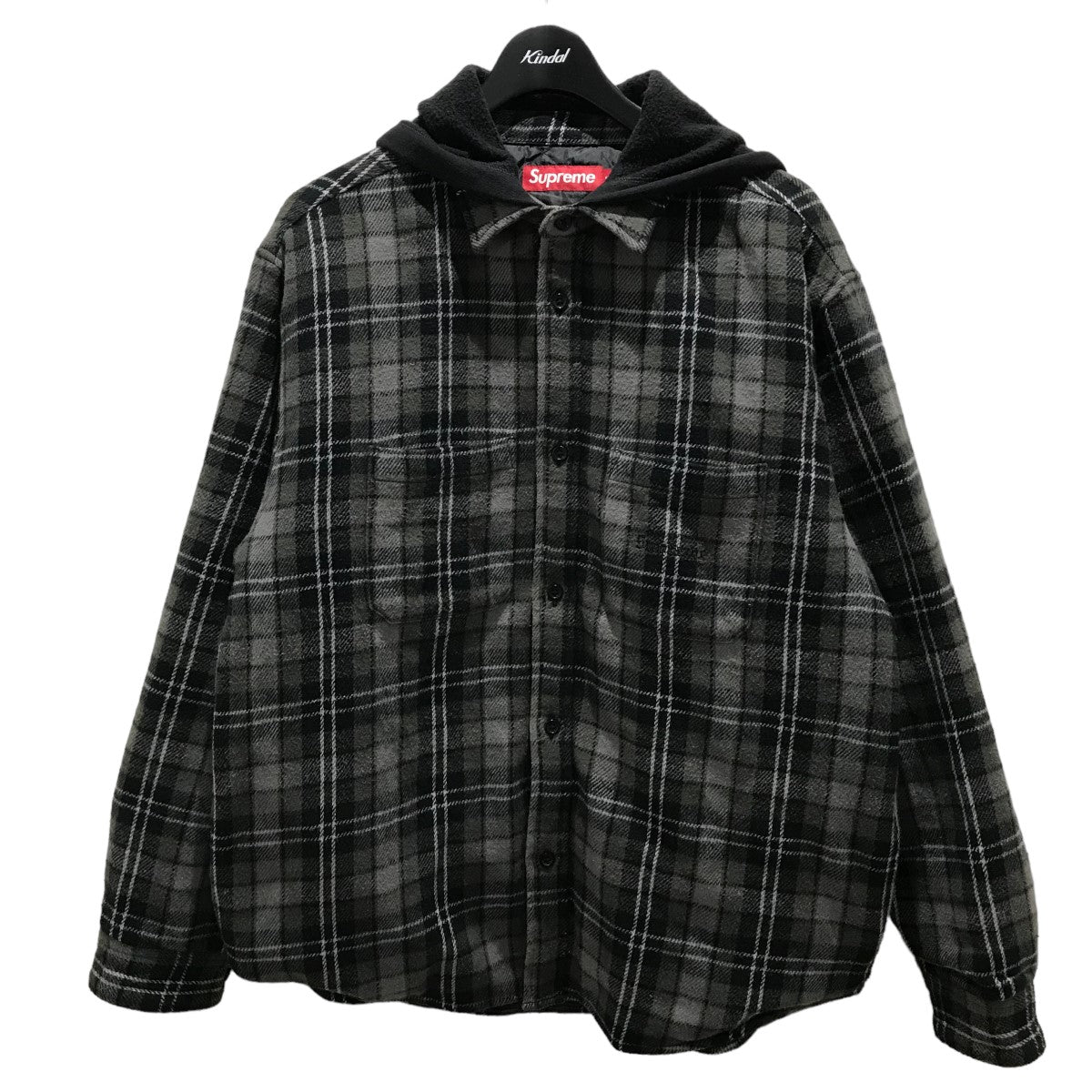 23AWシャツジャケットWEEK15 Tartan Flannel Hooded Shirt