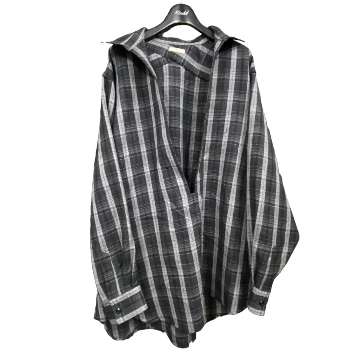 「WOOL SHADOW CHECK P／O SHIRT」プルオーバーチェックシャツ