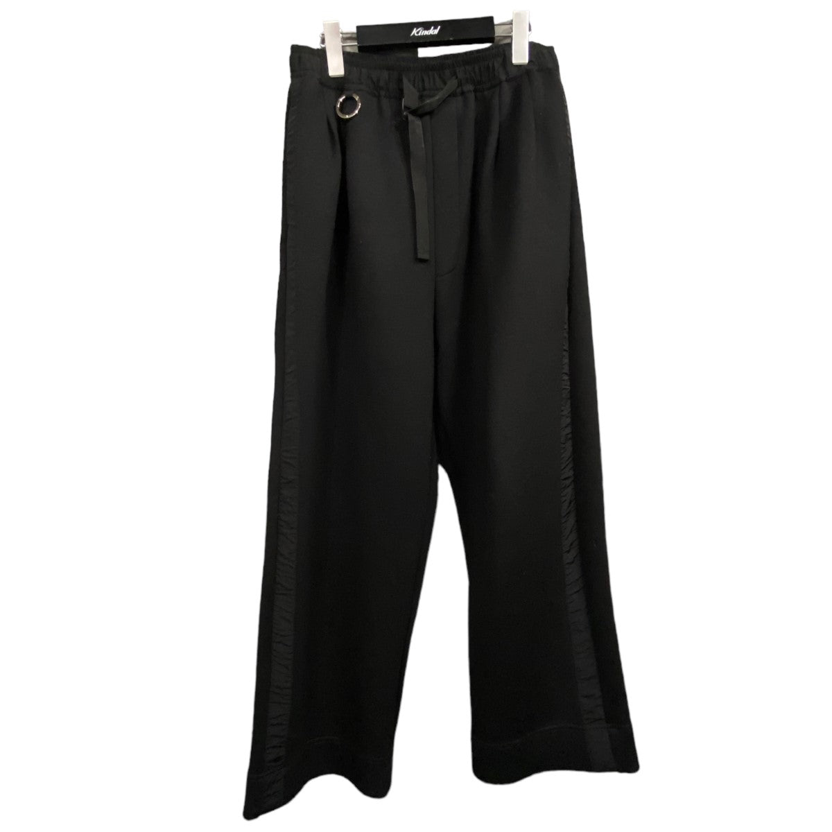 23SS「SPORTS WIDE PANTS」ナイロン切替スウェットワイドロングパンツ