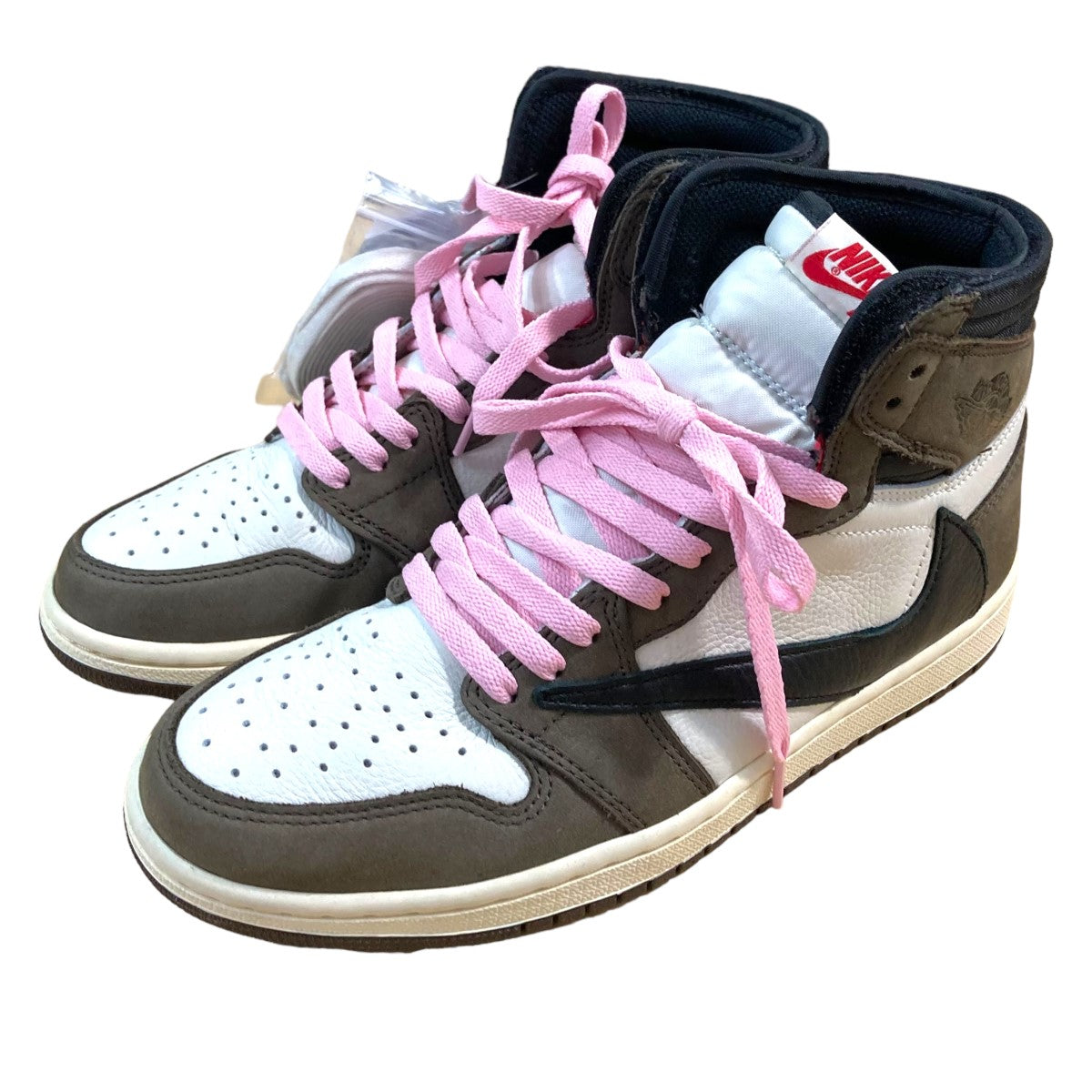 ×Travis Scott AIR JORDAN 1 HIGH OG TS SP程度bハイカットスニーカーCD4487-100