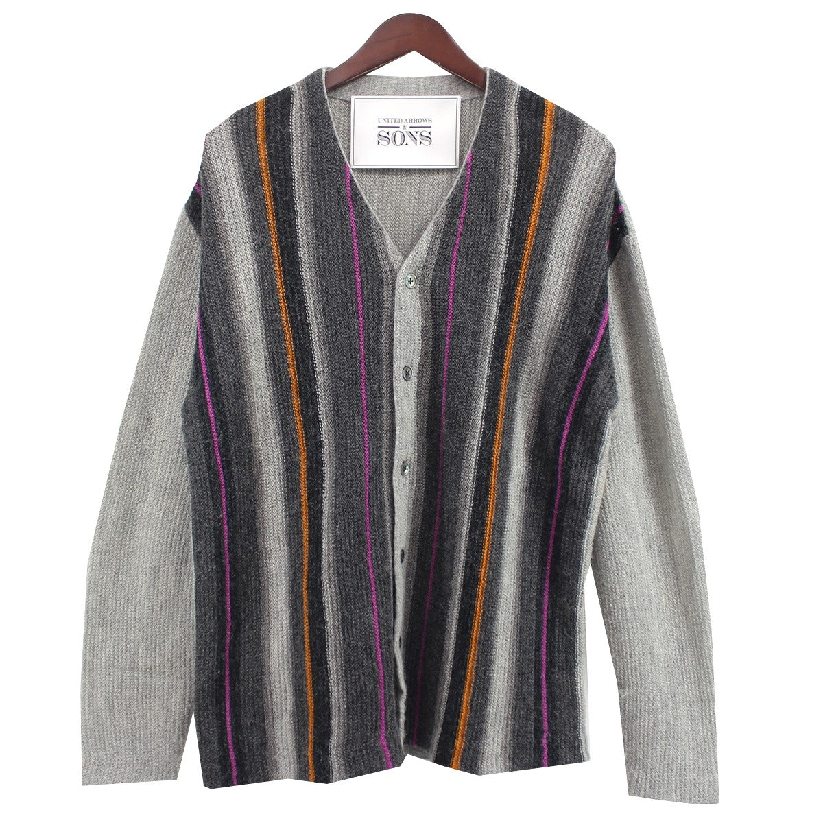 ALEX STRIPE CARDIGAN アレックス ストライプ ニット カーディガン