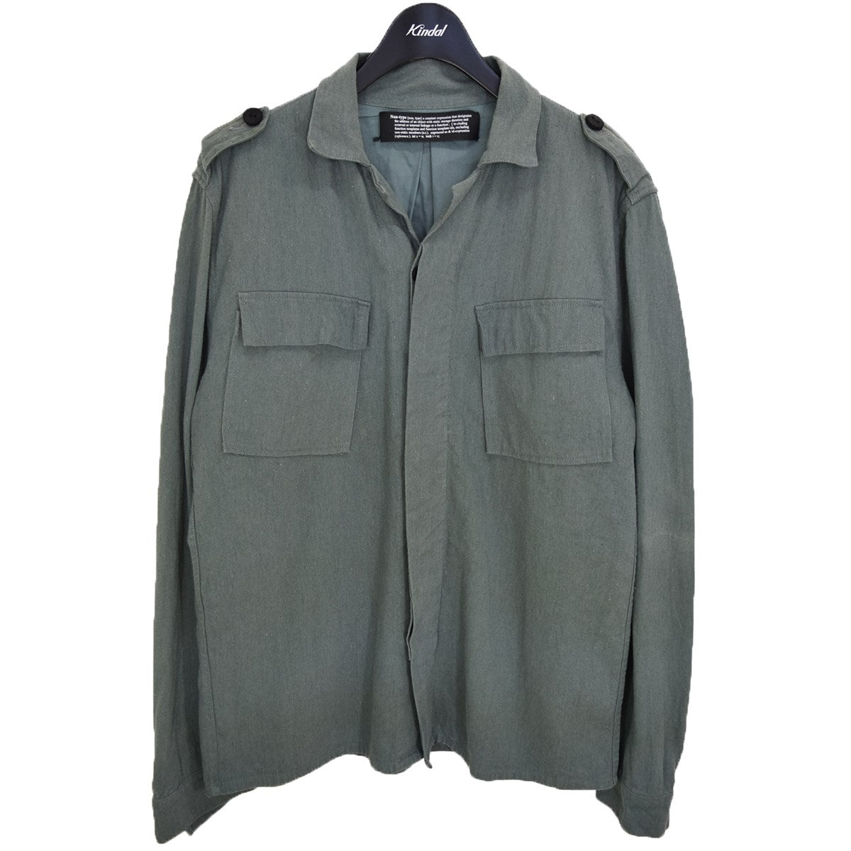 MILITARY SHIRT リネンコットンミリタリーシャツ