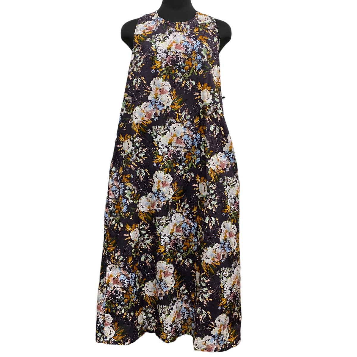 Wrap Vest Dress Flower花柄ラップドレスワンピース