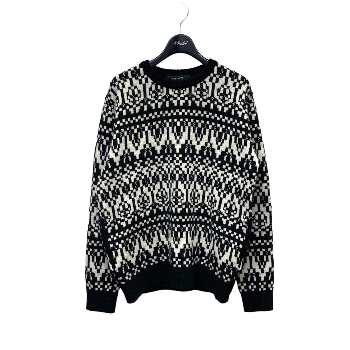 「INTRICATE DESIGN VINTAGE CREW NECK KNIT」ジャガードニット