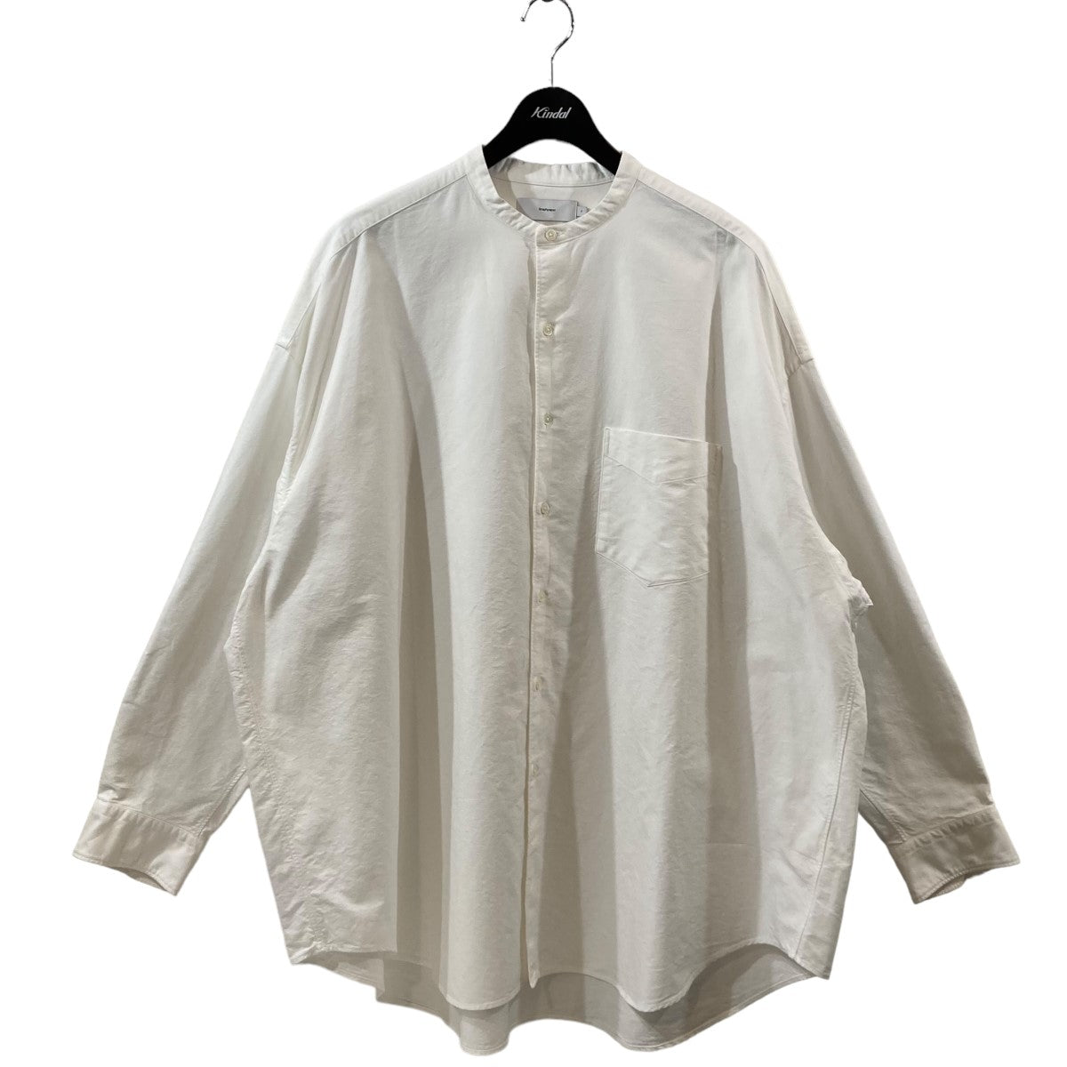 Oxford Oversized Band Collar ShirtバンドカラーシャツGM233-50022B