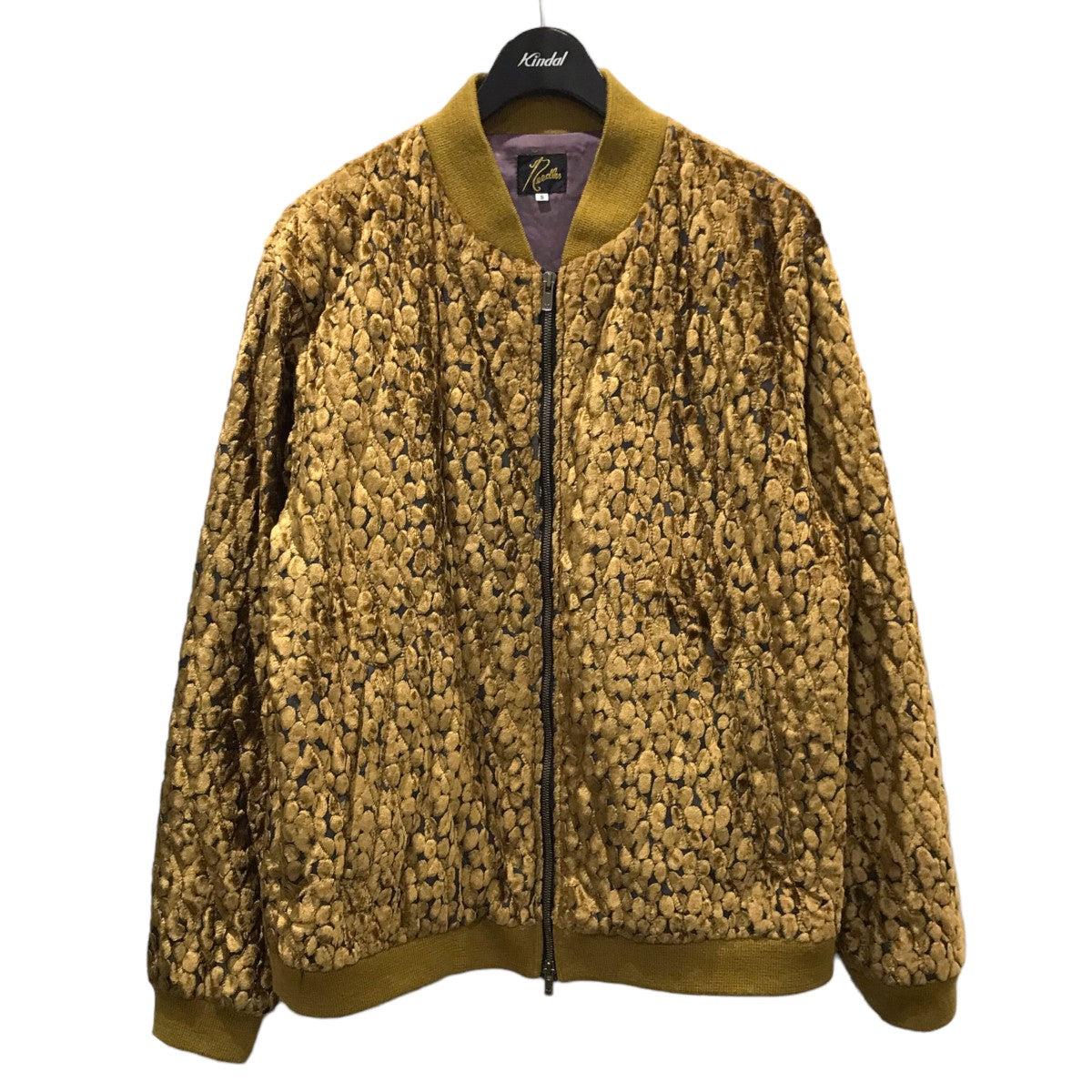 22AW ジップアップジャケット B．B． Jacket - Burnout Velvet Quilted BBジャケット バーンアウトベルベッド LQ126