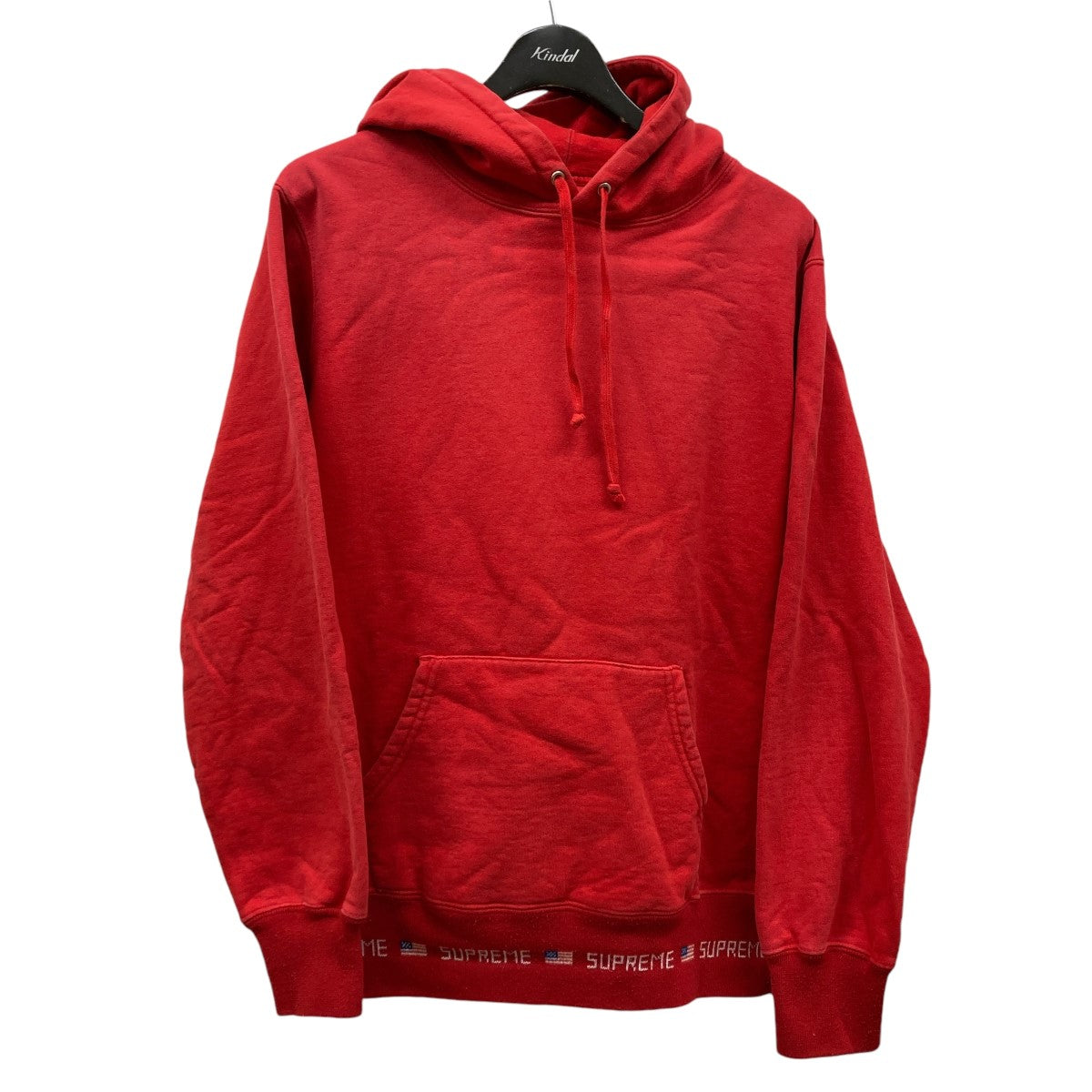 Logo Rib Hooded Sweatshirt裾ロゴパーカー