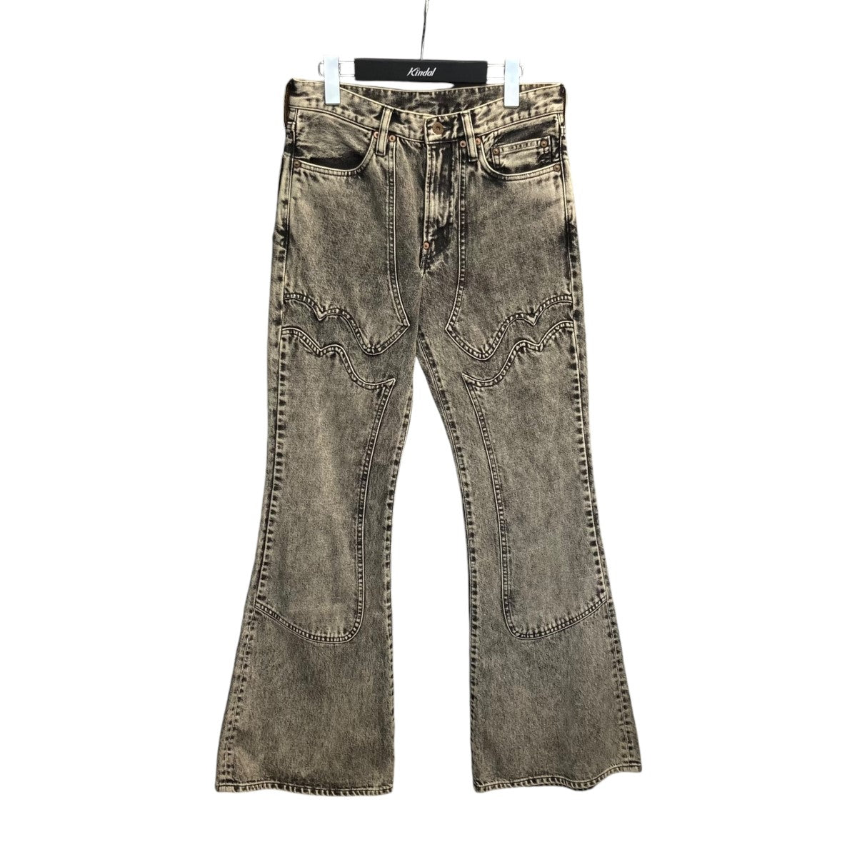 24SSACID WASHED MODERN WESTERN FLARED TROUSERSフレアデニムパンツ2441000421