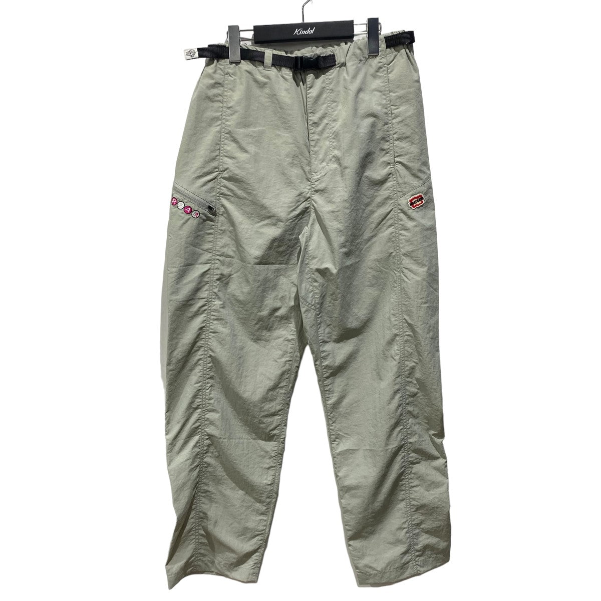 ICJP233P001EMBROIDERED LOGO NYLON PANTS ナイロンパンツ