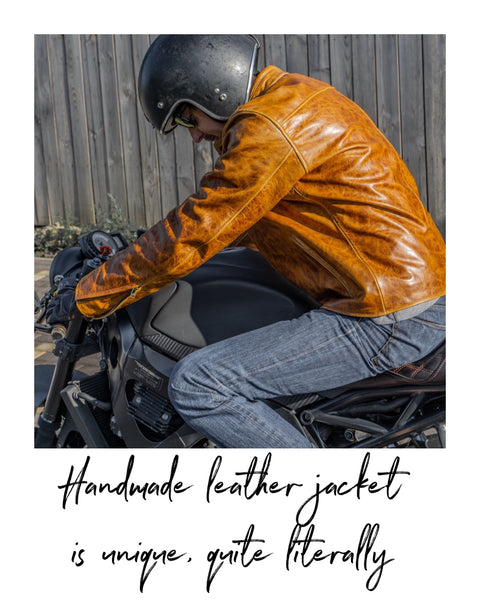 Heavyweight motorcycle jacket. Fait main by Fashion Racing