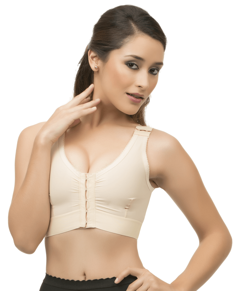 Cotton Bra with 1” Elastic & Hook and Eye Closure (CB01)