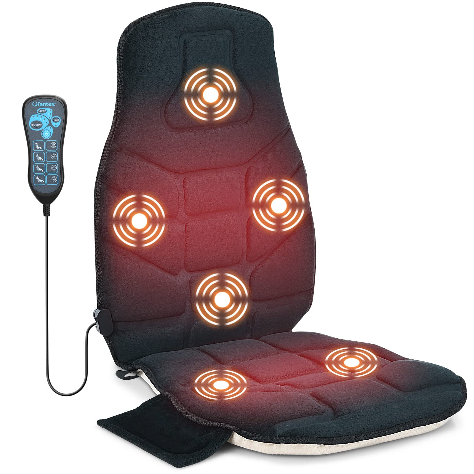 Giantex Air Pressure Massage Back Heater Wireless Speaker, Purple
