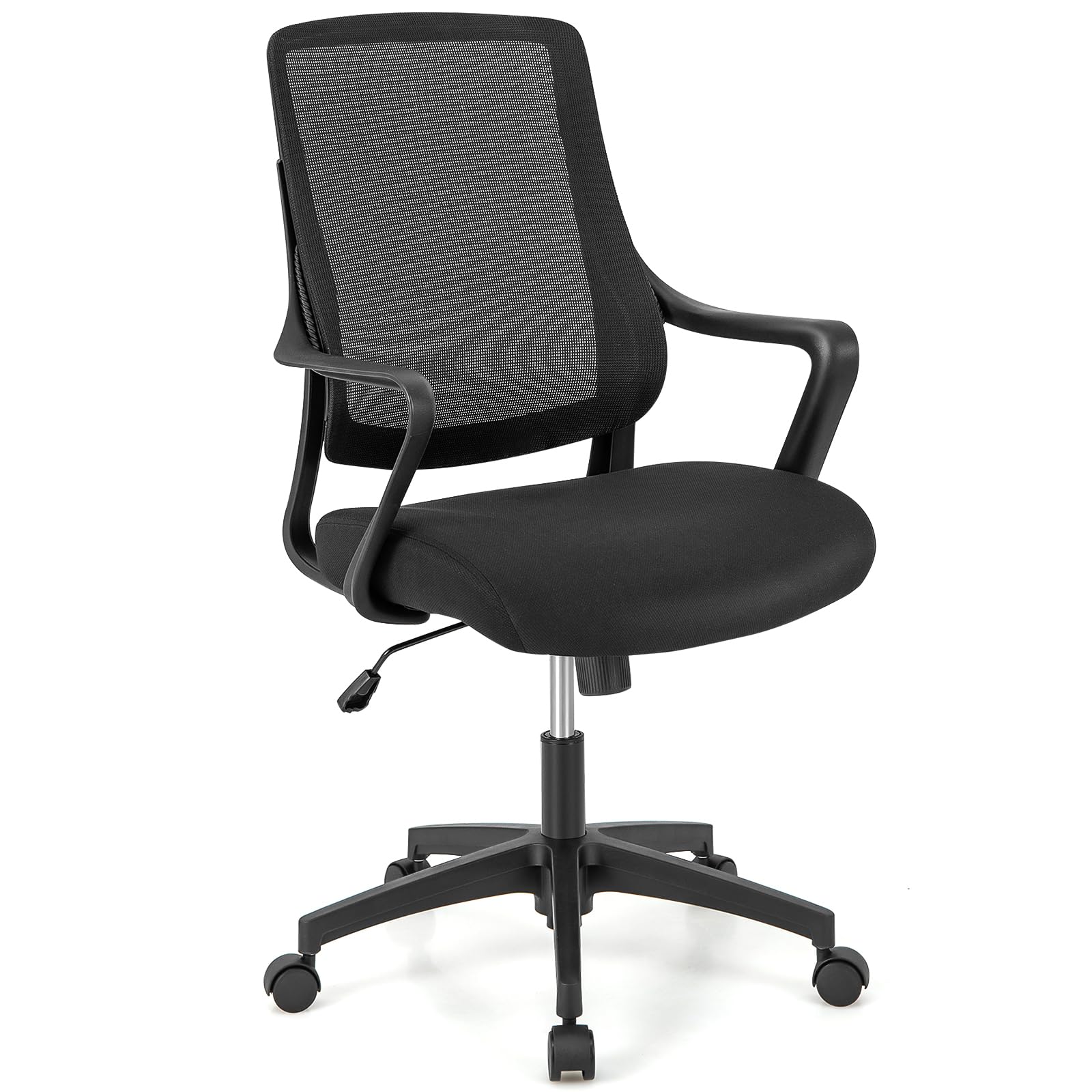 Giantex 500lbs Big and Tall Office Chair, Wide Seat Large Leather Executive Chair w/Heavy Duty Metal Base, Height Adjustable Swivel Computer Task Desk