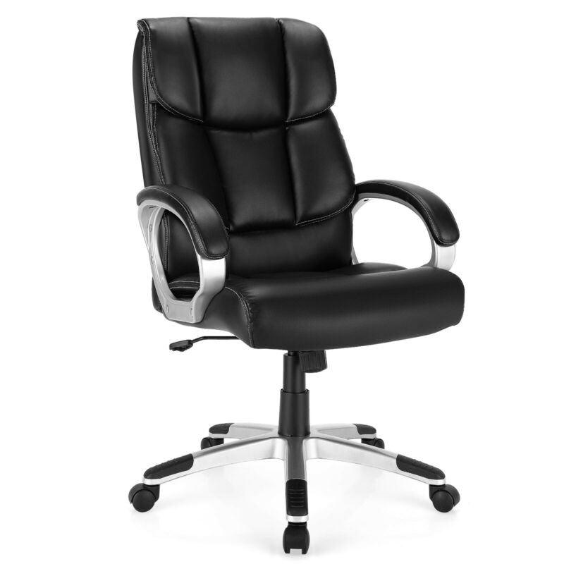 Excebet Big and Tall Office Chair 400lbs Wide Seat, Leather High