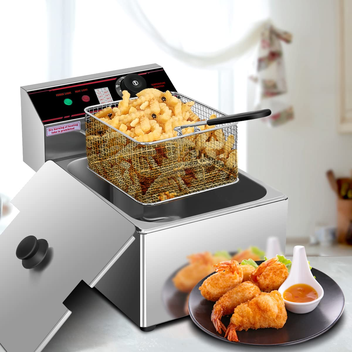 Giantex Professional Electric Deep Fryer, Dual Tank Stainless