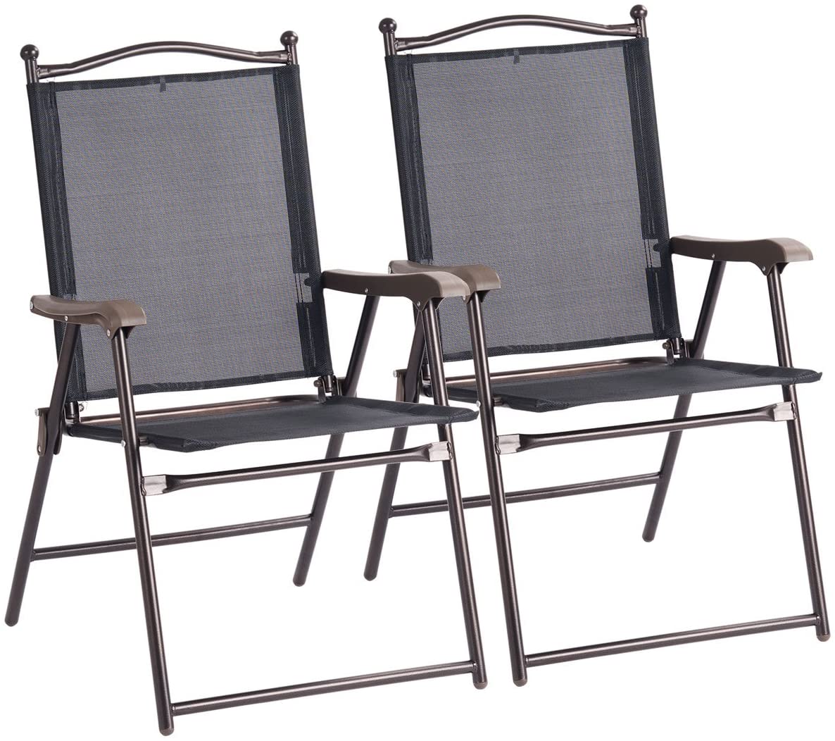 Buy Set of 4 Patio Folding Steel Sling Chairs - Giantex – Giantexus