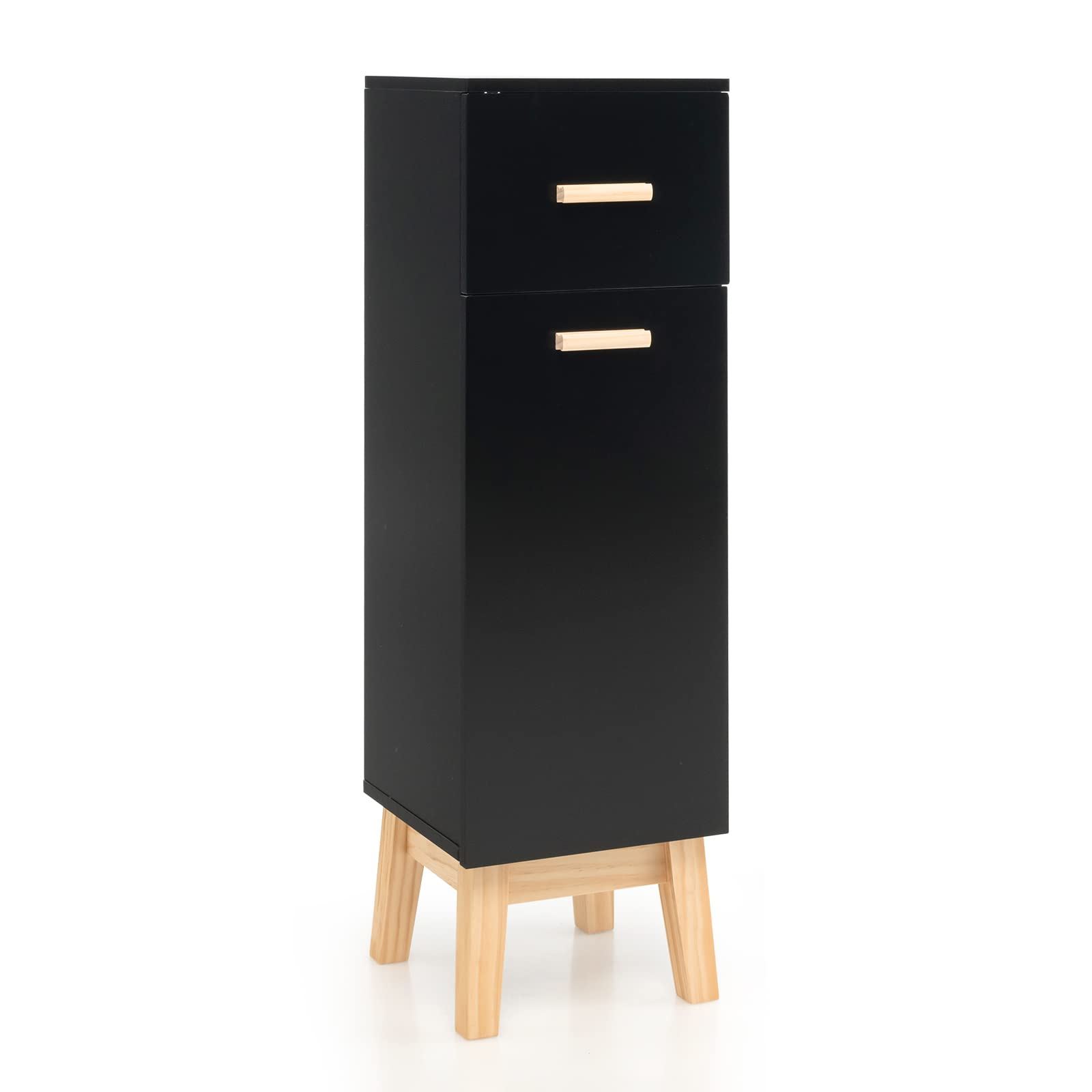 GonQin™ Bathroom Storage Cabinet With Wheels