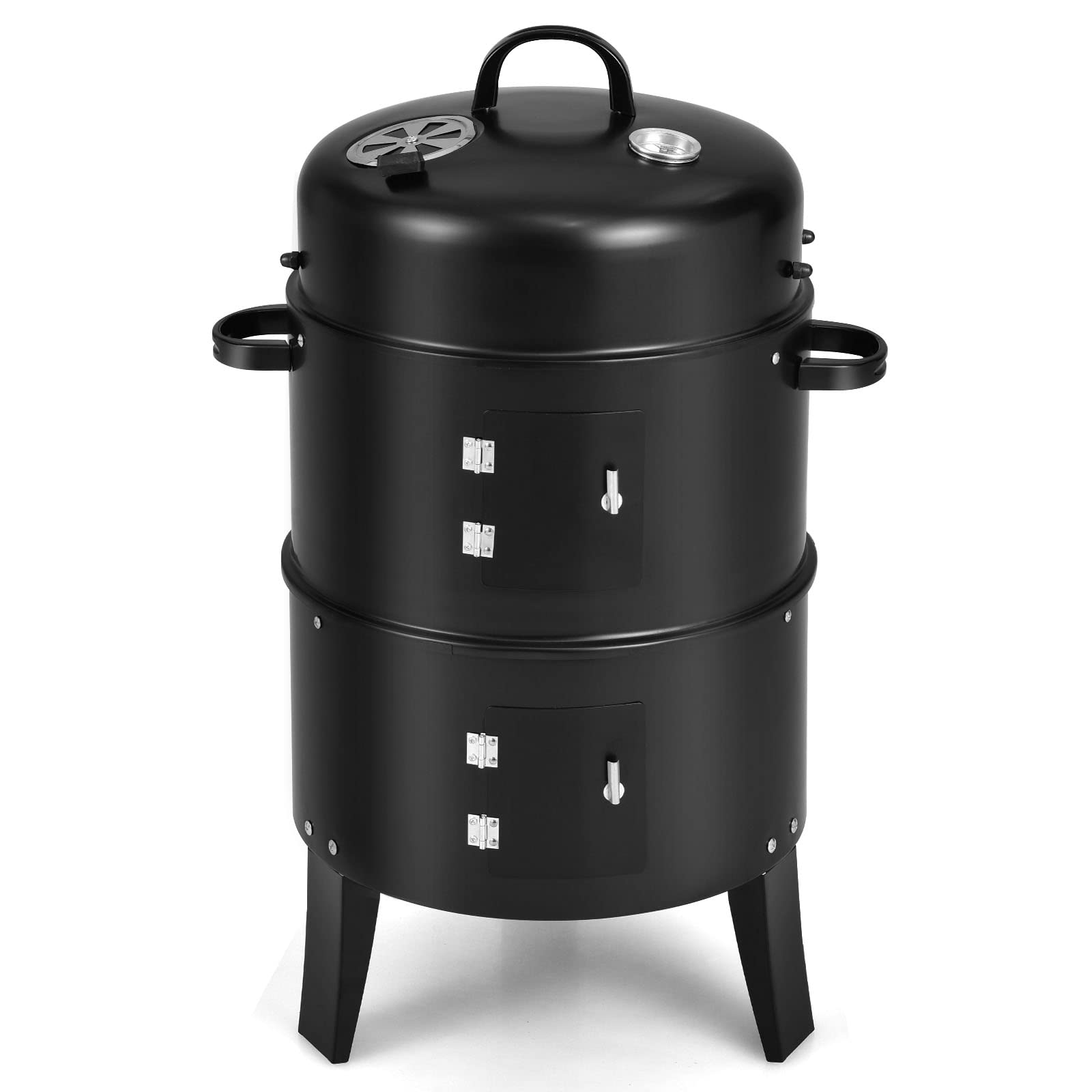 Giantex Portable Pellet Smoker Grill Set, 8-in-1 Electric Tabletop