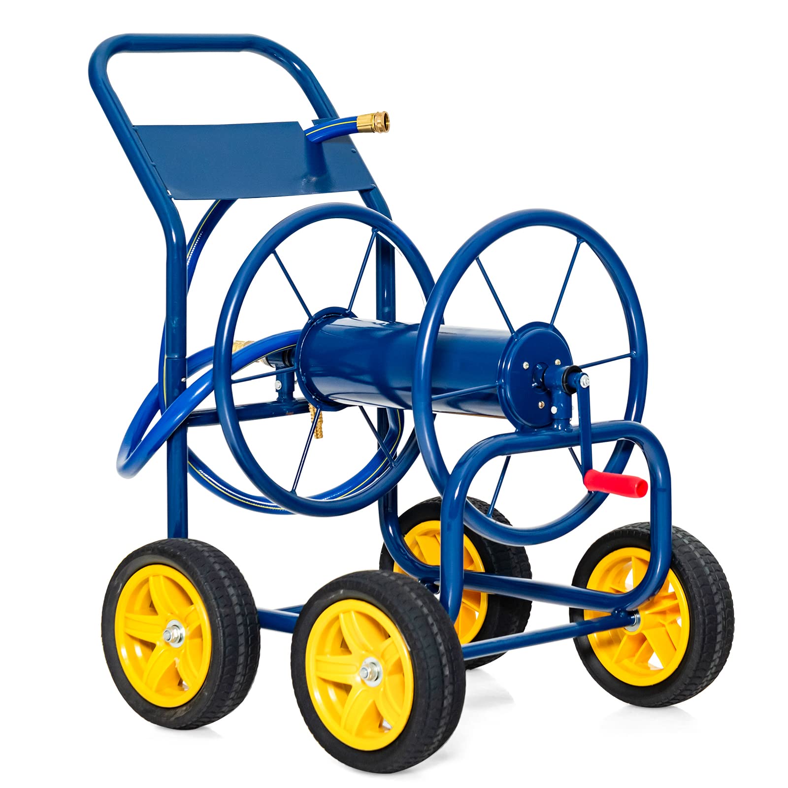 Garden Hose Reel Cart 4-Wheel Lawn Watering Outdoor Heavy Duty Yard Wa –  Giantexus