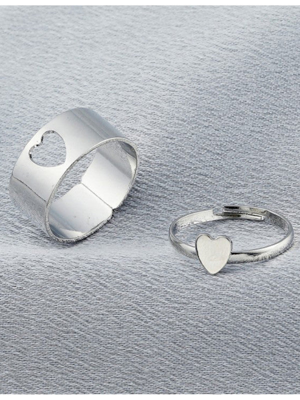 Matching Heart Promise Rings With Single CZ Diamond Made In Polished 925  Sterling Silver [MR-1153] - $65.00 : iDream Jewelry