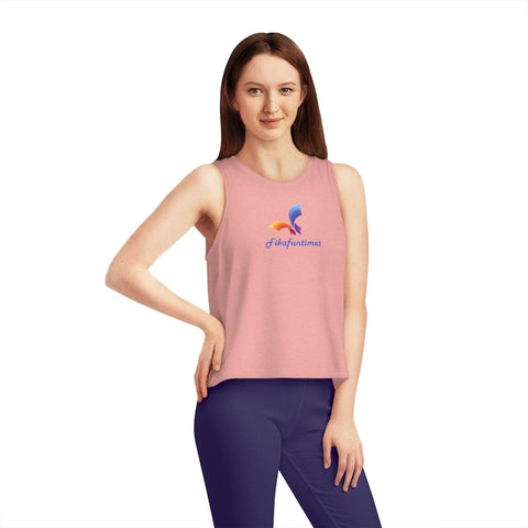 Women Organic Print Fikafuntimes Tank Top