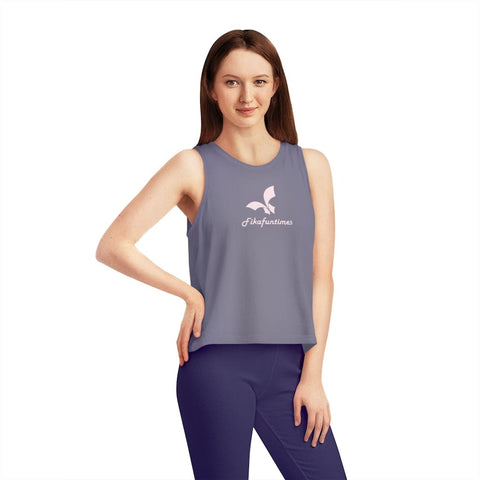 Women Organic Print Fikafuntimes Tank Top