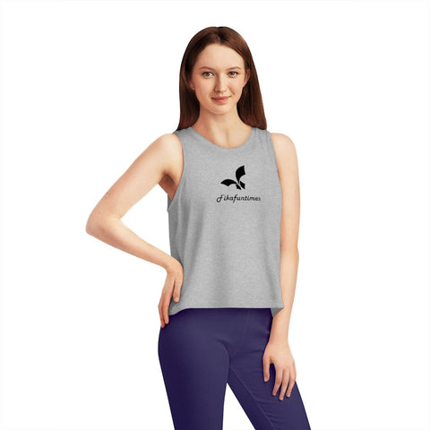 Women Organic Print Fikafuntimes Tank Top