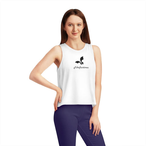 Women Organic Print Fikafuntimes Tank Top