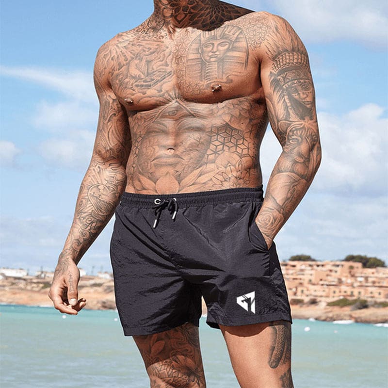 Men's Sport Shorts Drawstring Breathable Casual Shorts Quick