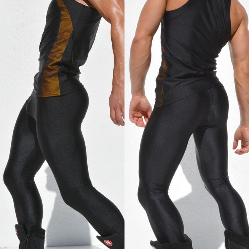 Men Seamless High Stretch Satin Style Sports Tights – Fikafuntimes Clothing  Brand & Accessories