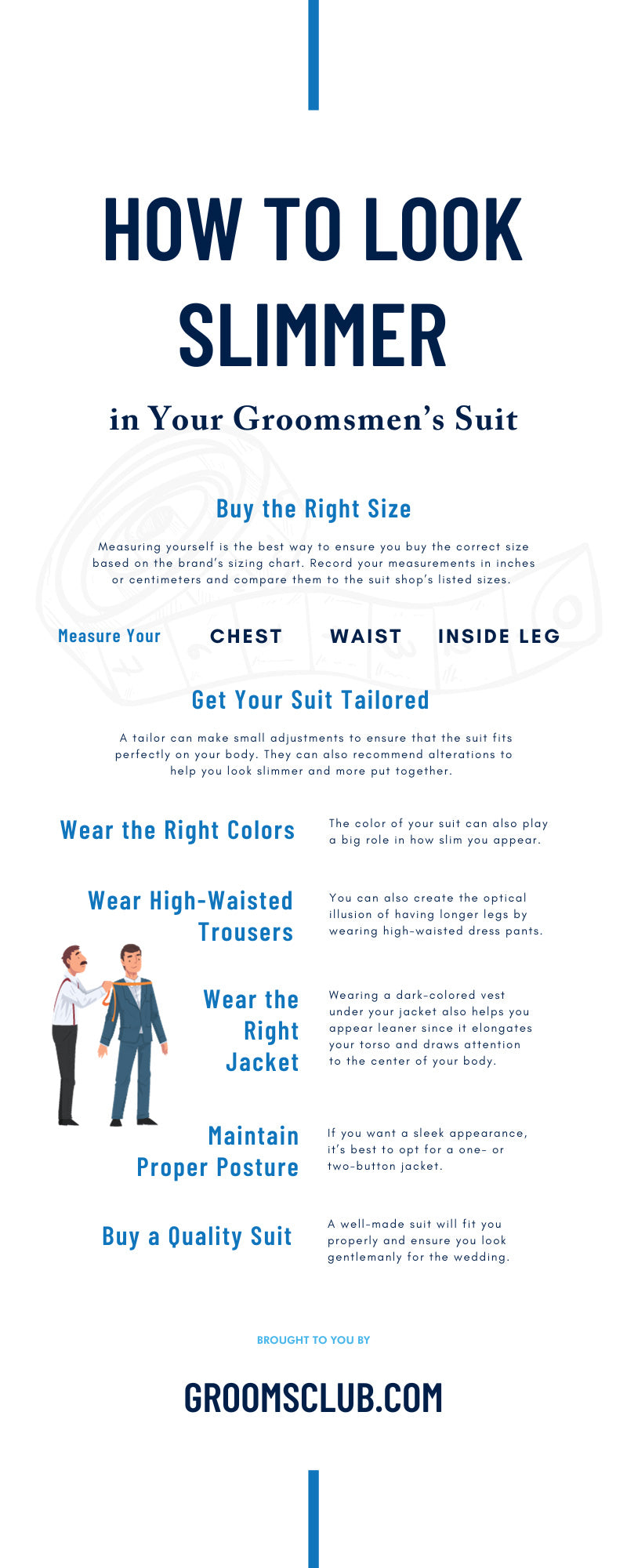 How To Look Slimmer in Your Groomsmen’s Suit