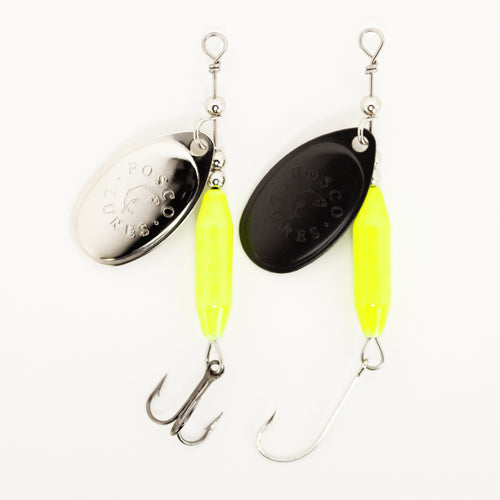 Fosco Handmade Fishing Lures • Charteuse Inline Spinner • Made By Hand In  Canada – Fosco Fishing Lures