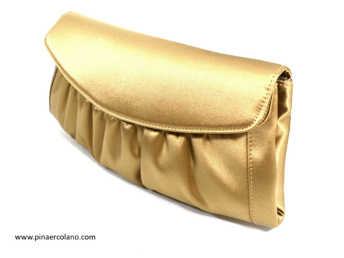 Clutch borsetta da cerimonia in raso Bronzo - Carbotti T2528