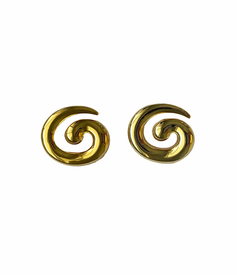 Exaggerated Large Spiral Earrings Swirl Gear Heart Shape - Temu Canada