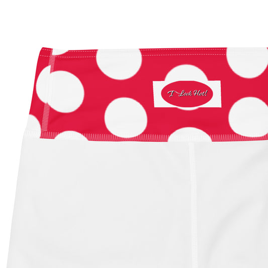 Buy Red Hot Polka Dot Capri Leggings Online