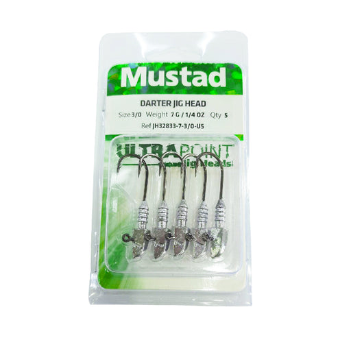 Mustad Darter Jig Heads Size 3/0 21g Qty 3 — Al Marfaa Marine Equipments